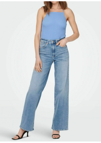 ONLY ONLMADISON BLUSH HW WIDE - Jeansy Dzwony