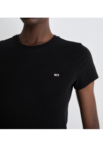 Tommy Jeans T-Shirt DW0DW20459 Granatowy Slim Fit