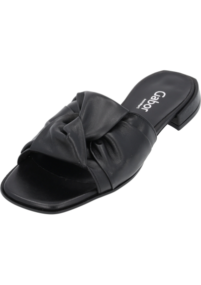 Gabor Comfort 2.803, damskie klapki na platformie, czarne