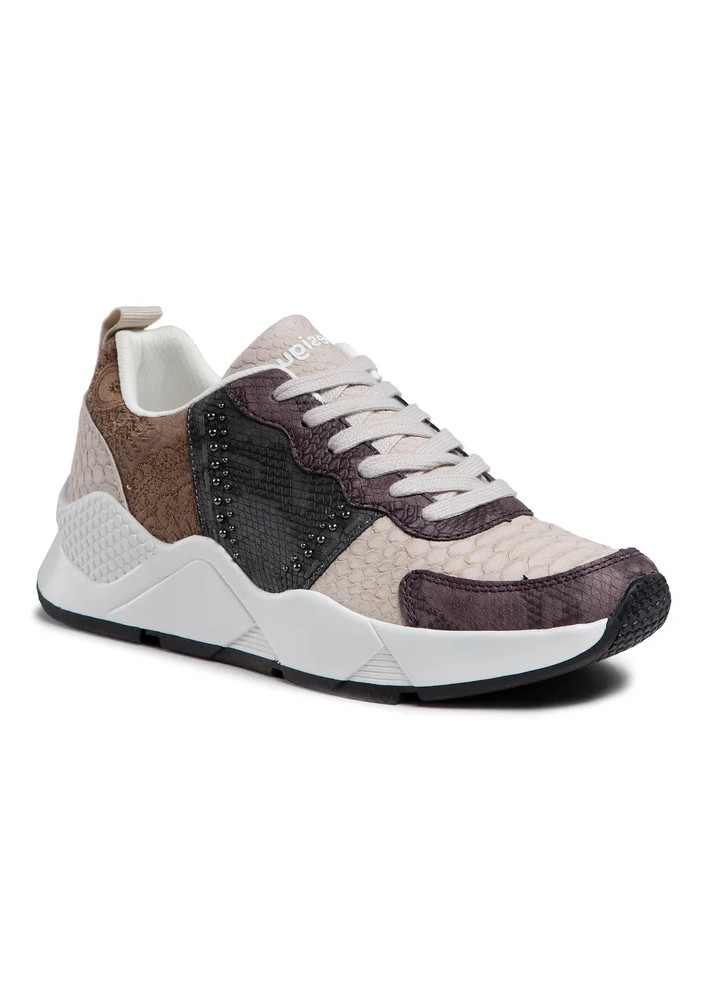 Desigual Sneakersy Hydra Pach 21SSKP29 Beżowy