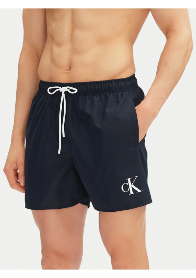 Calvin Klein Swimwear Szorty kąpielowe KM0KM01101 Granatowy Regular Fit