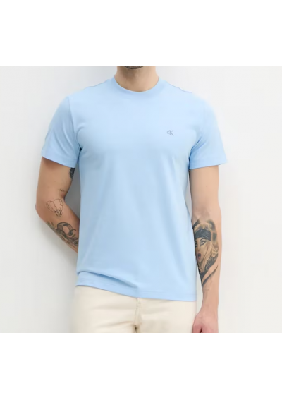 Calvin Klein Jeans t-shirt bawełniany męski kolor niebieski gładki J30J326683