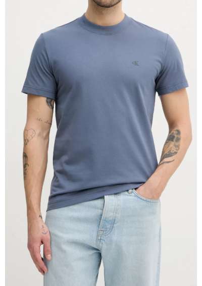 Calvin Klein Jeans t-shirt bawełniany męski kolor niebieski gładki J30J326683