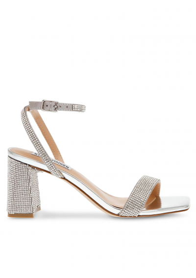 Steve Madden Sandały Luxe-R Sandal SM11002954-02003-968 Srebrny