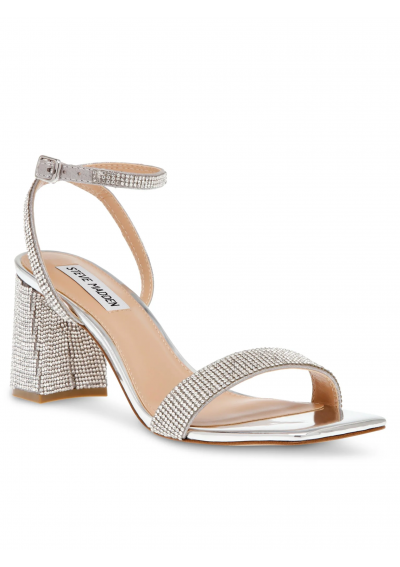 Steve Madden Sandały Luxe-R Sandal SM11002954-02003-968 Srebrny