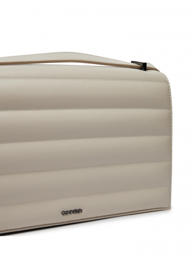 Calvin Klein Torebka Line Quilt Md Conv Shoulder Bag K60K612117 Szary