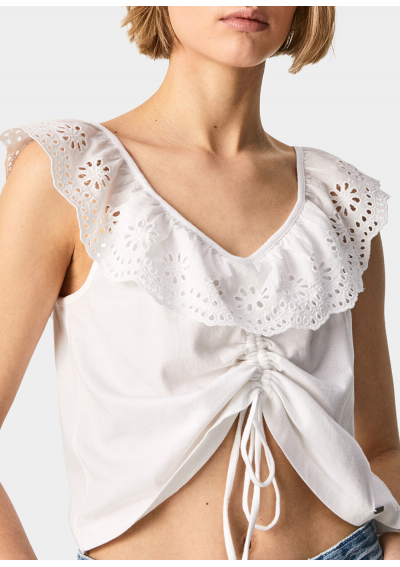 Pepe Jeans Bluzka BUFFI z haftem