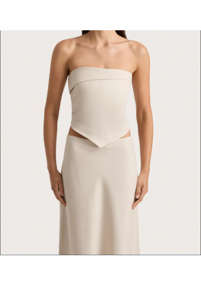 FAITHFULL Antibes Strapless Top Sand
