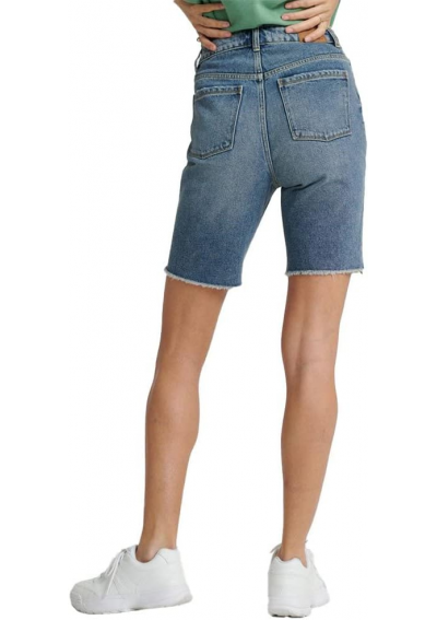 Superdry Bermudy Mid Indigo Authentic 27 Spodnie damskie