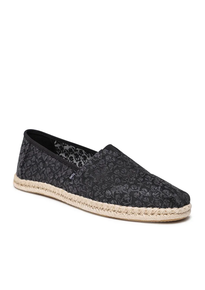 Toms Espadryle Alpargata Rope 10019904 Czarny