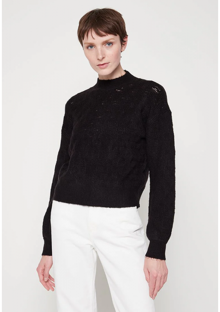 VILA Crew Neck Jumper Black - Women
