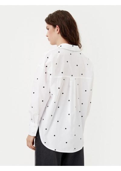 JDY Koszula Nelly 15330490 Biały Loose Fit