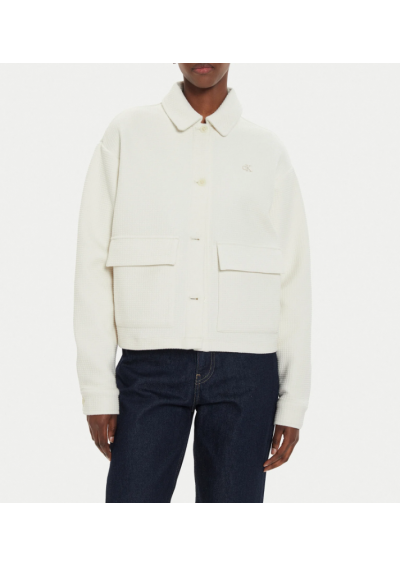 Calvin Klein Jeans Kurtka przejściowa J20J223770 Écru Regular Fit