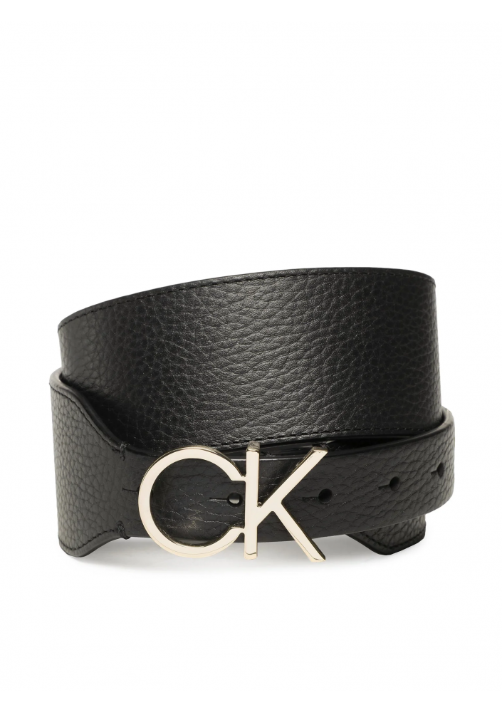 Calvin Klein Pasek Damski Re-Lock High Waist Belt 50Mm K60K610382 Czarny