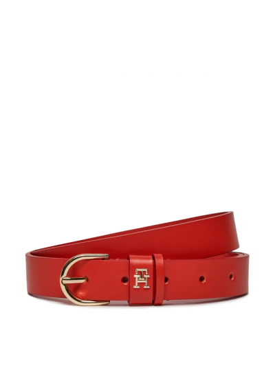 Tommy Hilfiger Pasek Damski Essential Effortless 2.5 AW0AW15766 Czerwony