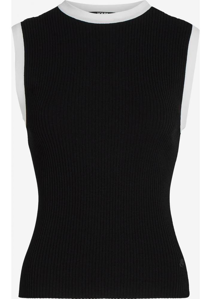 Karl Lagerfeld Top w kolorze Czarny