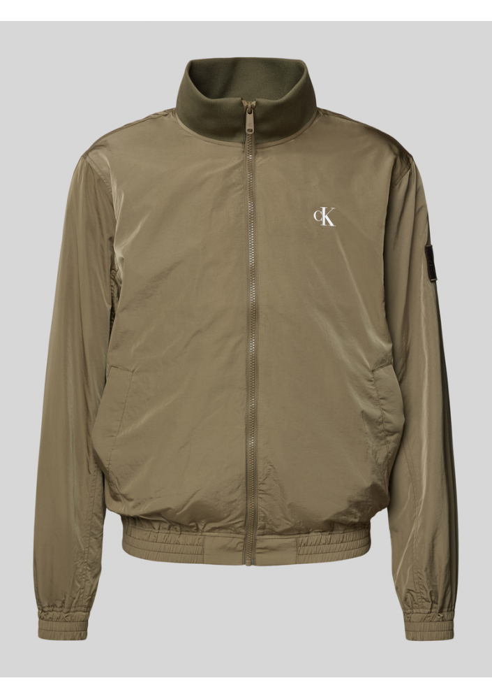 Calvin Klein Kurtka ze stójką w kolorze kamiennym