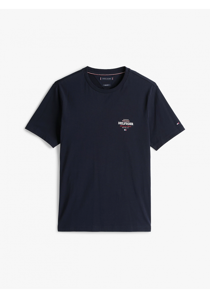 Tommy Hilfiger MW0MW38644DW5 T-shirt z okrągłym dekoltem i logo