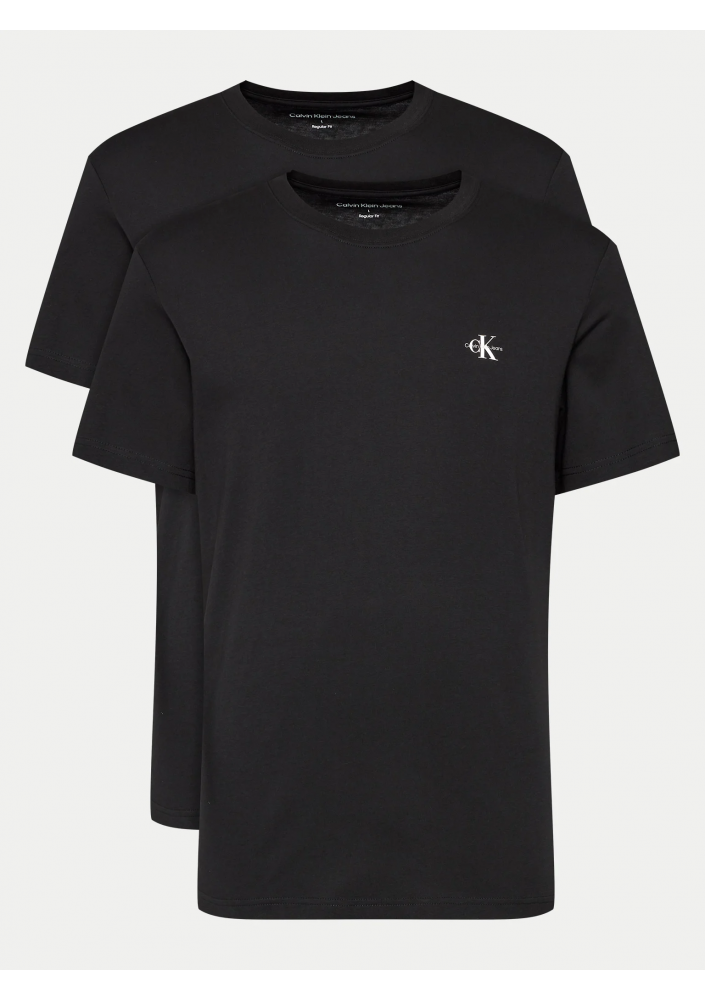 Calvin Klein Jeans Komplet 2 t-shirtów J30J320199 Czarny Regular Fit