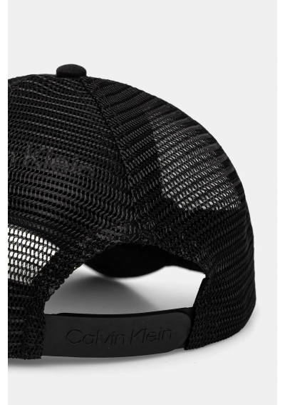 Calvin Klein czapka z daszkiem kolor czarny gładka K50K513015