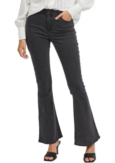 Vila Viekko Rw Flared Jeans/Su Blk - Noos jeansy damskie