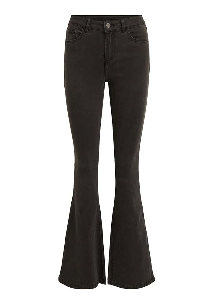 Vila Viekko Rw Flared Jeans/Su Blk - Noos jeansy damskie