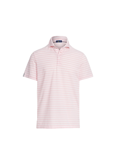 Polo Golf RALPH LAUREN Koszulka polo z elastycznej pikowanej tkaniny o dopasowanym kroju