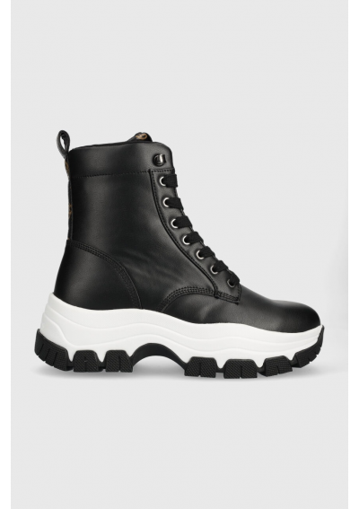 Guess workery BISSONN damskie kolor czarny na platformie FL8BIN ELE12