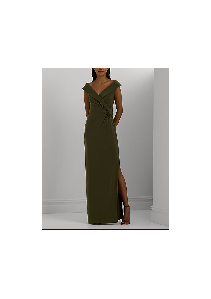 RALPH LAUREN Suknia z jerseyu z odkrytymi ramionami