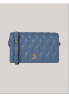 TOMMY HILFIGER Torba typu crossover TH Monogram z pikowaną ramką w kształcie diamentu