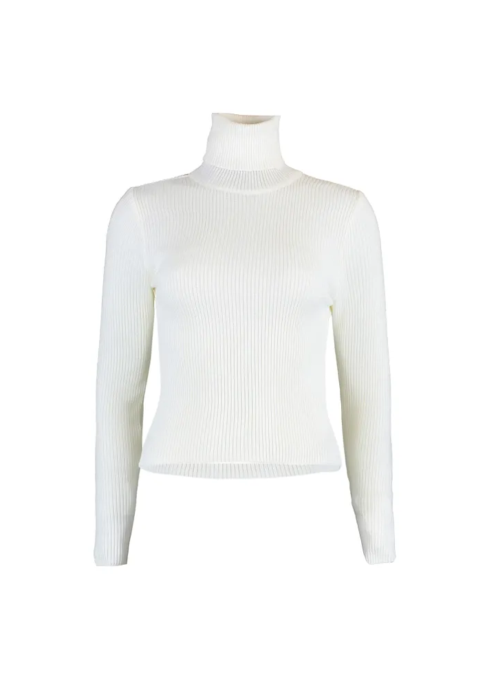 Trendyol Collection sweter z golfem w kolorze ecru TWOAW21KZ1279