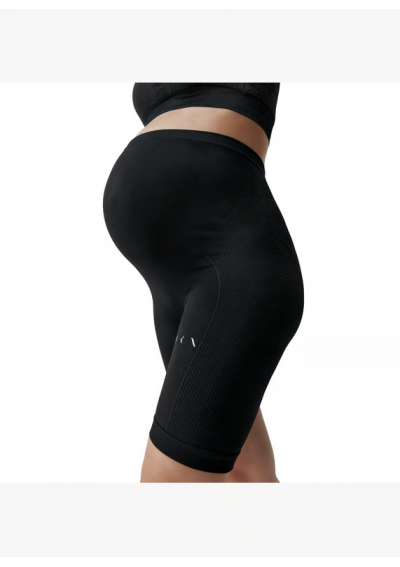 born living yoga Maternity shorts - Black – MERE LEGGING