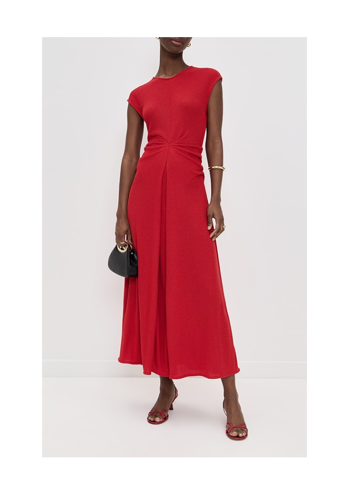 Proenza Schouler White Label Sukienka Miranda w prążki skręcone