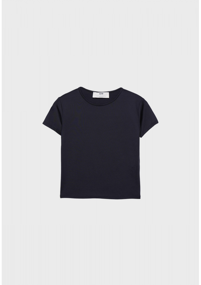 Stradivarius Poliamidowa koszulka basic