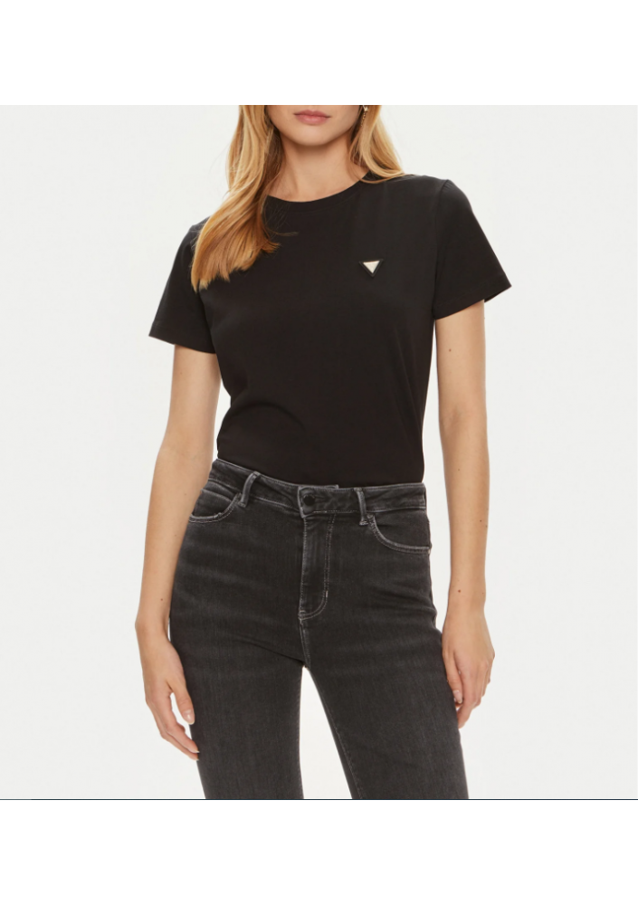 Guess T-Shirt V4YI09 J1314 Czarny Regular Fit