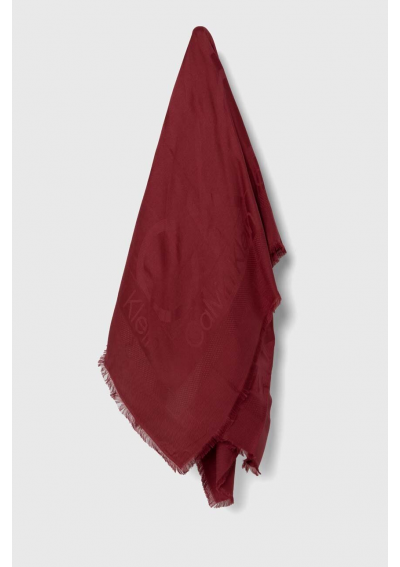 Calvin Klein chusta damska kolor czerwony gładka K60K611740