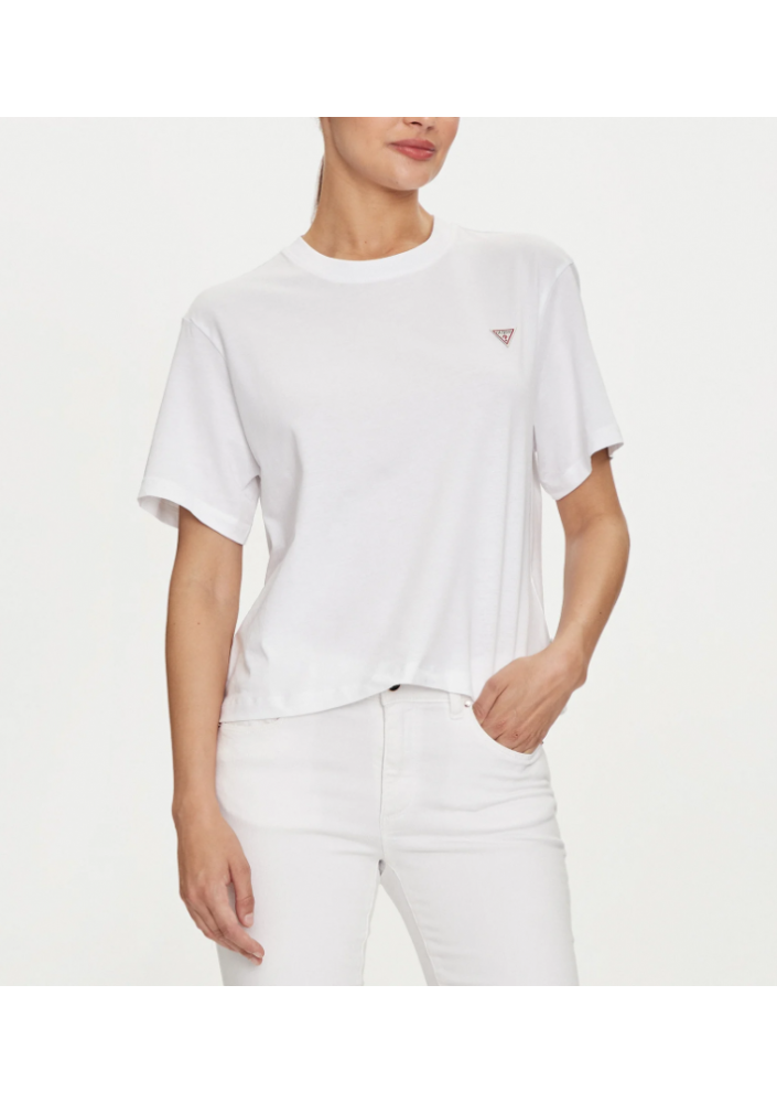 Guess Jeans T-Shirt W4YI05 K8HM0 Biały Regular Fit