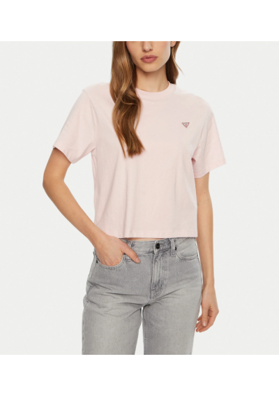Guess Jeans T-Shirt W4YI05 K8HM0 Różowy Regular Fit