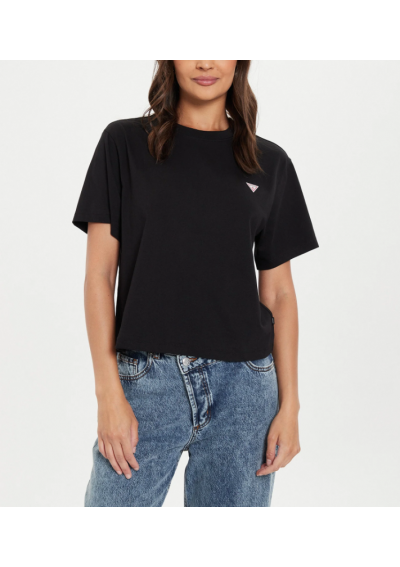 Guess Jeans T-Shirt W4YI05 K8HM0 Czarny Boxy Fit