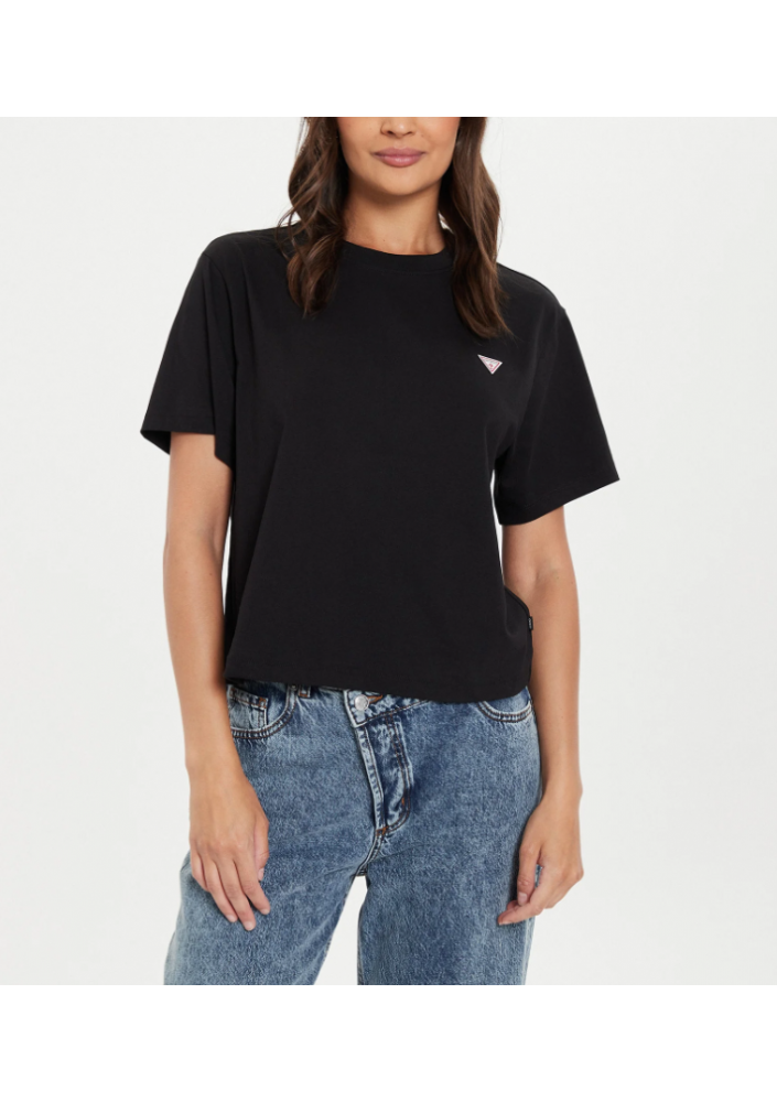 Guess Jeans T-Shirt W4YI05 K8HM0 Czarny Boxy Fit