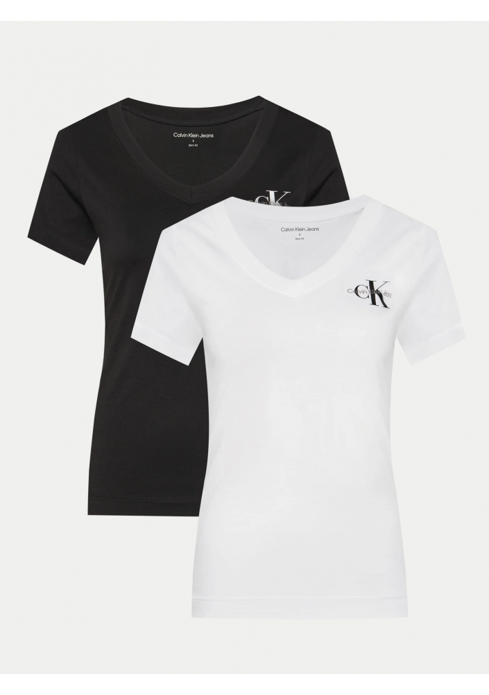 Calvin Klein Jeans Komplet 2 t-shirtów J20J223447 Kolorowy Regular Fit