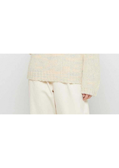 PIECES Beżowy sweter damski