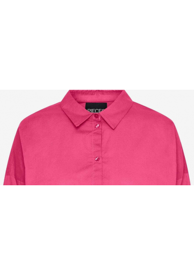 PIECES Koszula damska z długim rękawem w kolorze różowym