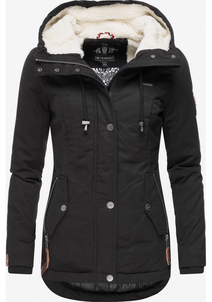 MARIKOO Parka zimowa 'Bikoo' w kolorze Czarny