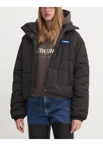 HUGO Blue kurtka damska kolor czarny zimowa oversize 50531891