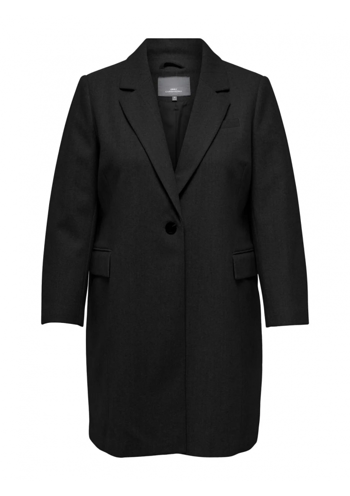 ONLY płaszcz Carmakoma 15295413 Czarny