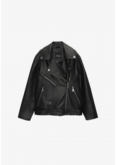 PULL&amp;BEAR Kurtka ze skóry ekologicznej