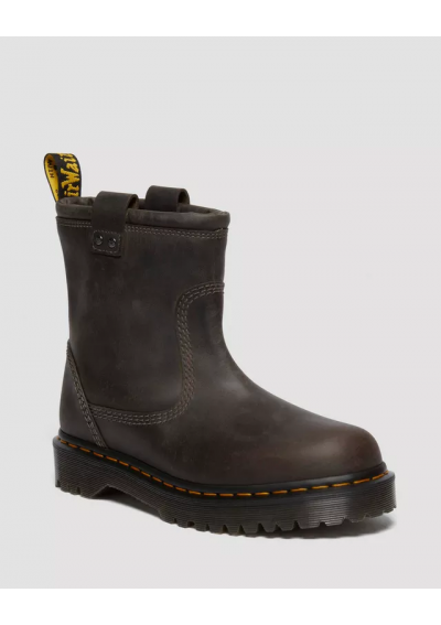 Dr. Martens – Anistone Lo – Brązowe, skórzane sztyblety unisex