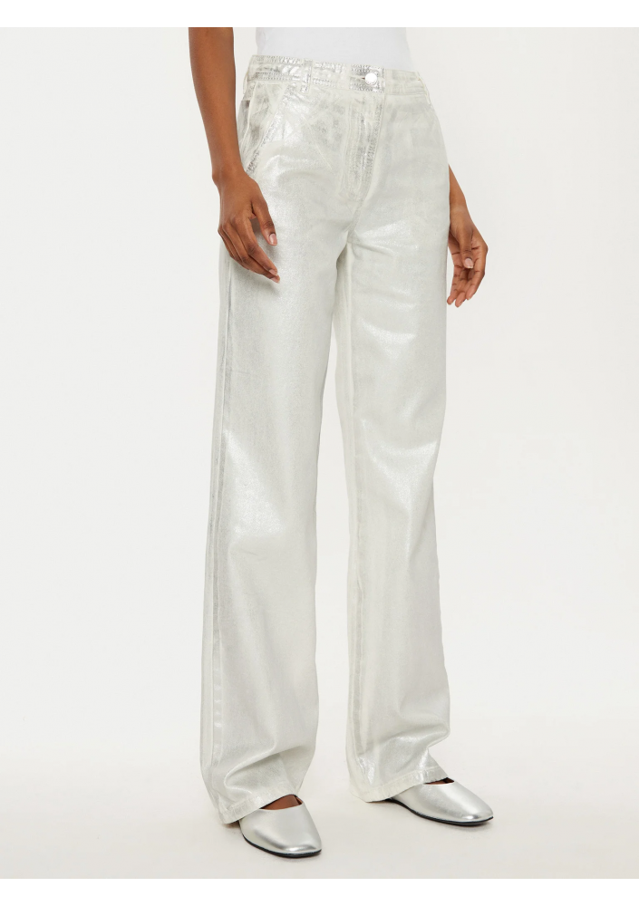 MAX&Co. Jeansy Basilio 2516131021200 Srebrny Wide Leg