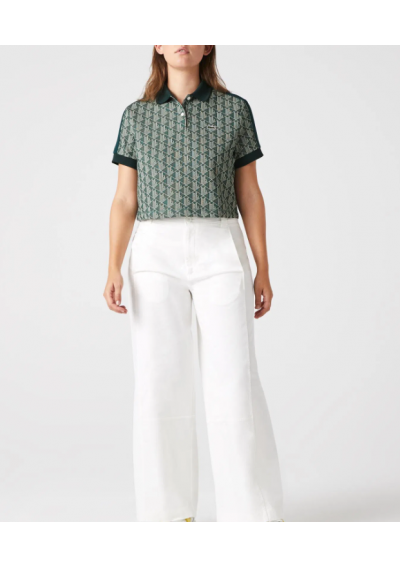 LACOSTE Koszulka Polo Regular Fit z Nadrukiem Monogramu
